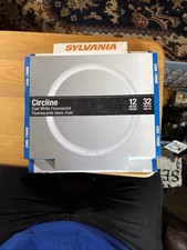 NOS New SYLVANIA 32w 12 Utility Cool White CIRCLINE Fluorescent Light Bulb NIB