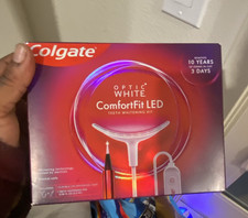 Colgate Optic White ComfortFit LED Teeth Whitening Kit, Enamel Safe