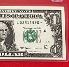 2017A STAR NOTE $1 DOLLAR BILL ( SAN FRANCISCO ) Short Print P-2 ,UNCIRCULATED