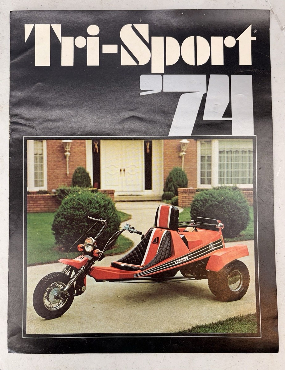 Original Vintage 1974 Alsport Tri-Sport 3-Wheeler Motorcycle