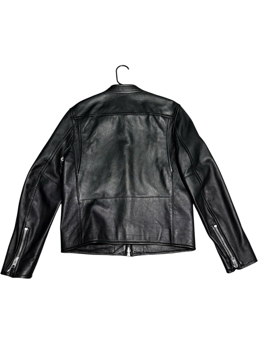20”x23.75” Coach Racer Leather Jacket Moto Biker 5 Zip Archive