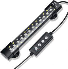 24/7 Mode Submersible Aquarium LED Light, Full Spectrum Hidden Fish Tank Light w