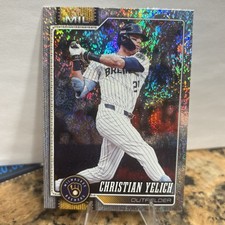 Christian Yelich 2026 Topps Series 1 Card #154 SANDGLITTER Sand Glitter FOIL SP