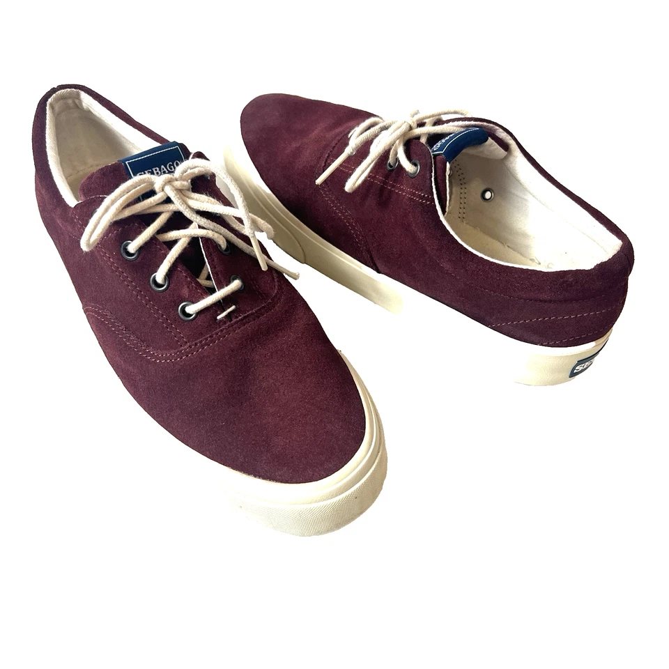 Sebago Docksides Shoes Burgundy Suede Lace Up Low Top Womens 8 M Comfort Sneaker - Image 2 of 4
