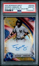 2024 Bowman's Best George Lombard Jr. #B24-GL Gold Refractor Auto /50 PSA 10