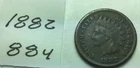 1882 Indian Head Penny;   GOOD condition; #884