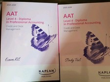 AAT LEVEL 4 KAPLAN CREDIT & DEBT MAN (2 BOOK SET) (STUDY TEXT & EXAM KIT) New