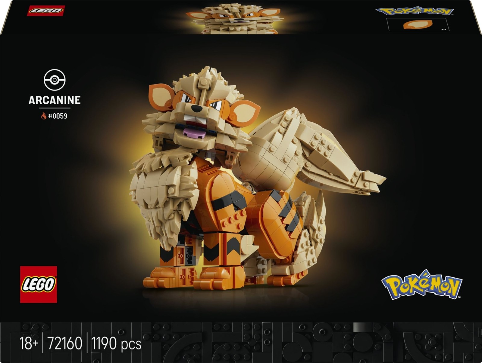 Lego Unisex Pokémon Arcanine - Building Set For Adults, Ages 18+ - Collectible Figure For Display - 72160 - Immagine 7