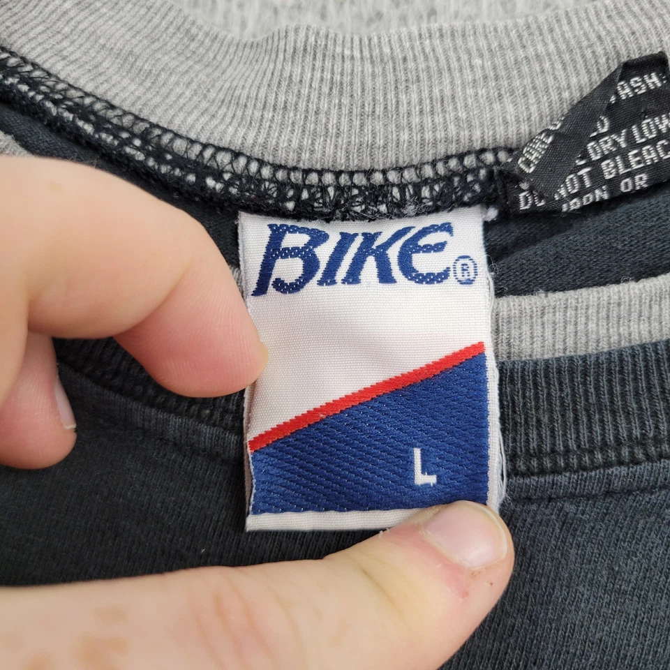 自行车品牌复古衬衫男式大号黑色短袖 — 第 3/4 张图片