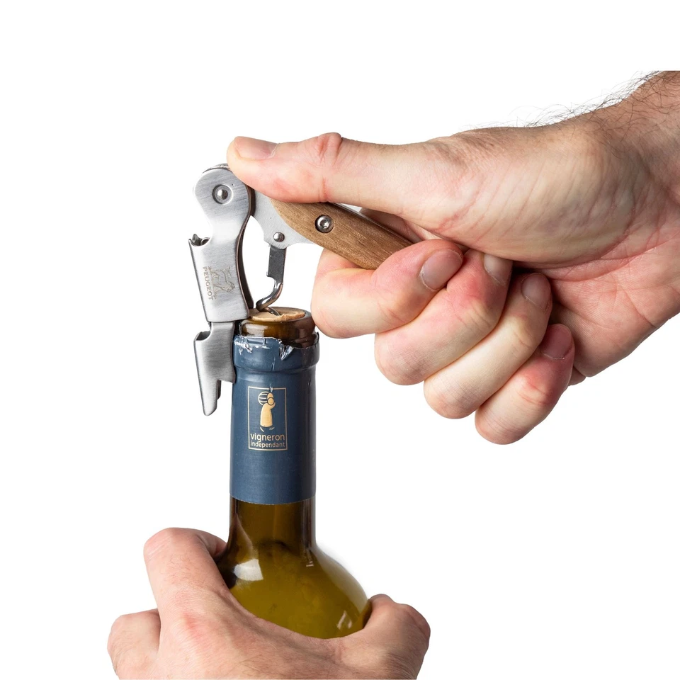 PEUGEOT Korkenzieher MALBEC Olivenholz Weinöffner Sommelier Kellnermesser - Bild 3 von 4