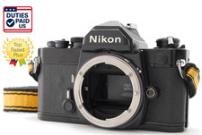 Meter Works Near MINT w/Strap Nikon FM black 35mm SLR Film Camera Body JAPAN