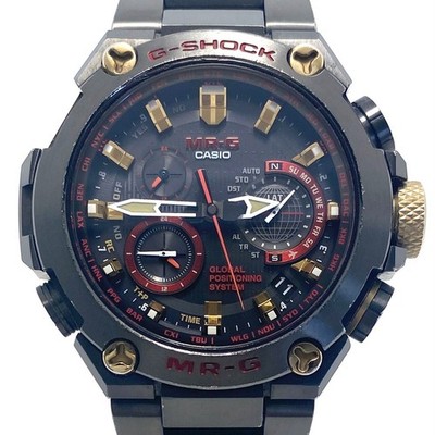 Rare Men s Wristwatch CASIO G-Shock G-Shock MR G MRG G1000B 1A4JR Red Armor GPS