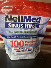 NeilMed Sinus Rinse All Natural Relief 100 Premixed Packets All-Natural,