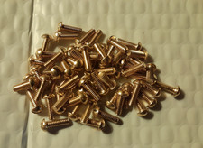  8-32 X 1/2" ROUND HEAD SLOTTED MACHINE SCREWS SOLID BRASS SELECT QTY 