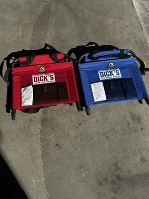 Dicks Sporting Goods Stadium Cushioned Steel Framed Chairs W/Backs-Red Or Blue