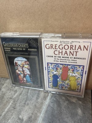 Gregorian Chants Cassette Lot 2 Tapes Digitally Mastered Benedictine Abbey