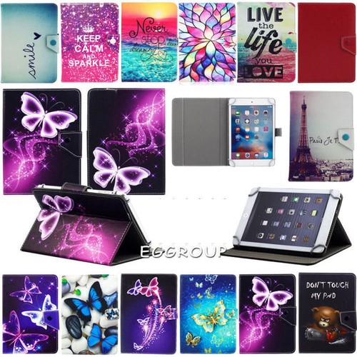 For Apple iPad 10.2" 2 3 4 5 Universal Printing Leather Stand Case Folio Cover - Picture 1 of 55