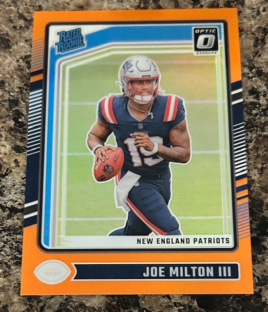 2024 Panini Donruss Optic Rated Rookie Orange Joe Milton III #255 (RC) /249