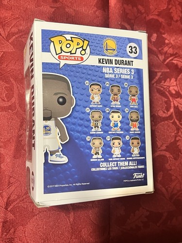 FUNKO POP! SPORTS VINYL KEVIN DURANT #33 NBA GOLDEN STATE WARRIORS GREAT VALUE!! - Picture 4 of 4