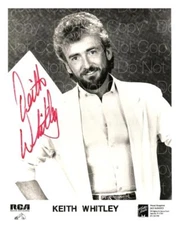 Keith Whitley signed 8X10 picture autograph RP