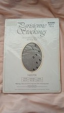 Vintage 9 1/2-10 Average Parisienne Designer Stockings Mignonne Black Stockings