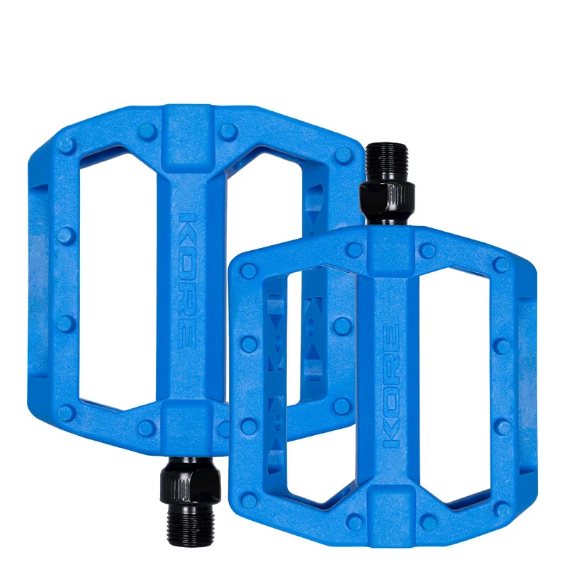 Anti-Slip Nylon Platform Pedals 24 Pins Wide Surface Cr-Mo Axle 9/16 MTB/City - Image 2 of 4