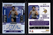 2024 Panini Contenders Football Conference Ticket Rookie AUTO Gabriel Murphy /75