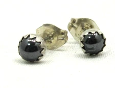 Hematite Earrings Sterling Silver Posts Studs Extra Earrings Single Earring #296