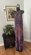 London Times Women Midi Spaghetti Strap Sheath Dress Multicolor size 8