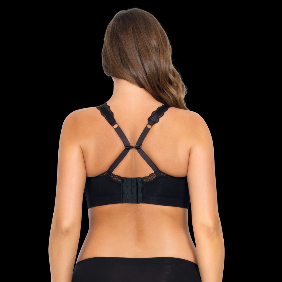 Parfait DALIS Modal Bralette Wirefree Bra P5461 Black Navy or Bare D-G 30-40 - Image 4 of 4