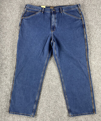 C E Schmidt Workwear Mens Jeans Straight Leg Relaxed Fit Blue Size W46 L32
