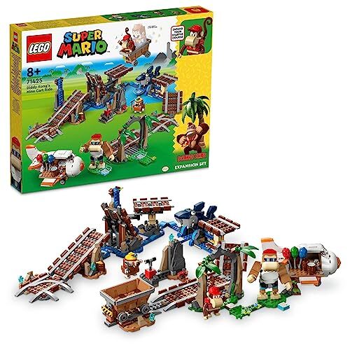 ロマリオ LEGO Super Mario 71425 Didi Kong Trolley Ride Toy Block Present