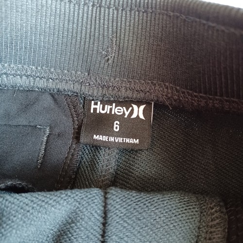 Hurley Boys Solar Jogger Cool H20 Nike Dri-Fit Pants-6-Zip Pockets Black Heather - Picture 6 of 7