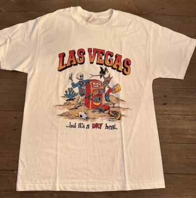 NEW Vintage Las Vegas T-Shirt 90s (Large) *has imperfections
