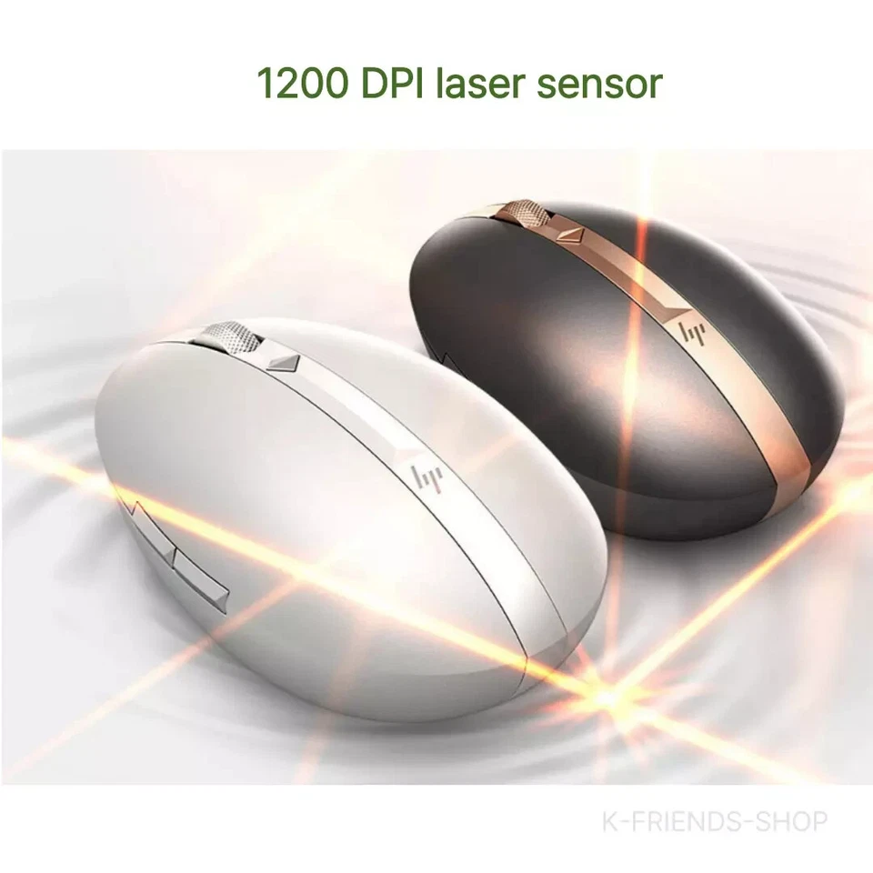 Mouse sem fio Bluetooth HP Spectre recarregável 700 prata natural - Imagem 4 de 4