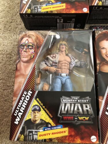 WWE Elite Monday Night Wars Complete Set of 4, (Series 5) w/ Dusty Rhodes BAF - Picture 4 of 7