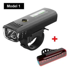 Smart Induction Bike Front Light Set USB Rechargeable Rear Light LED Headlight