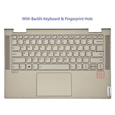 Palmrest For Lenovo Yoga C740-14 C740-14IML 5CB0U43990 Backlit Keyboard Gold USA