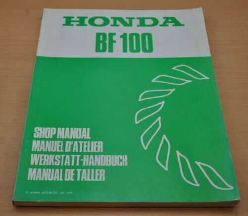 HONDA BF100 Aussenbordmotoren Outboarder Stand 1977 Motor Werkstatthandbuch  - Photo 1/3