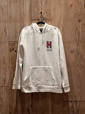 HUF MEN'S 'CROOKED H' HOODIE in WHITE sz 11