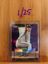 2018 Leaf Metal KRIS BUBIC Purple Prismatic Auto RC 1/25 Royals #40 Overall Pick