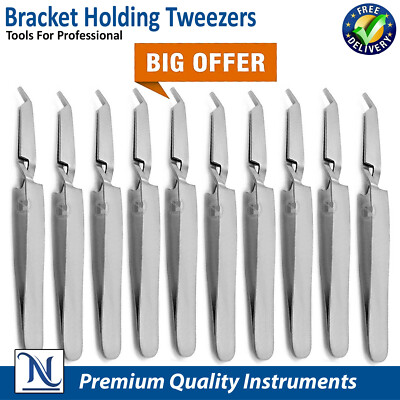 #ad Dental Bracket Holding Tweezers Orthodontic Placing Reverse Action Forceps $7.61