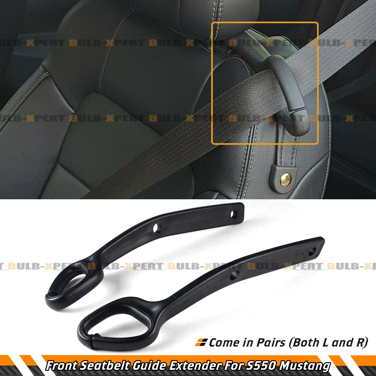 Pair Front Seat Belt Holder Extension Guide For 2015 23 Ford