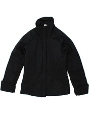 Adidas Womens Padded Jacket Uk 12 Medium Black Polyester Bm14