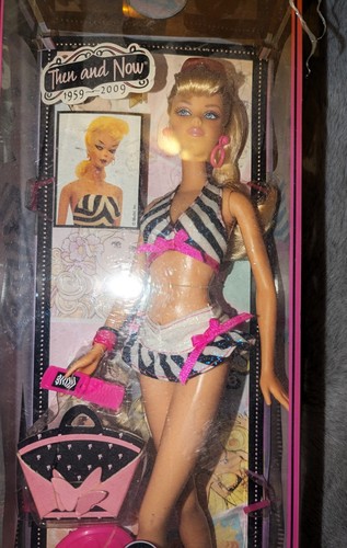 Barbie Then and Now 1959~2009 50th Anniversary Bathing Suit Doll NIB - Picture 2 of 4