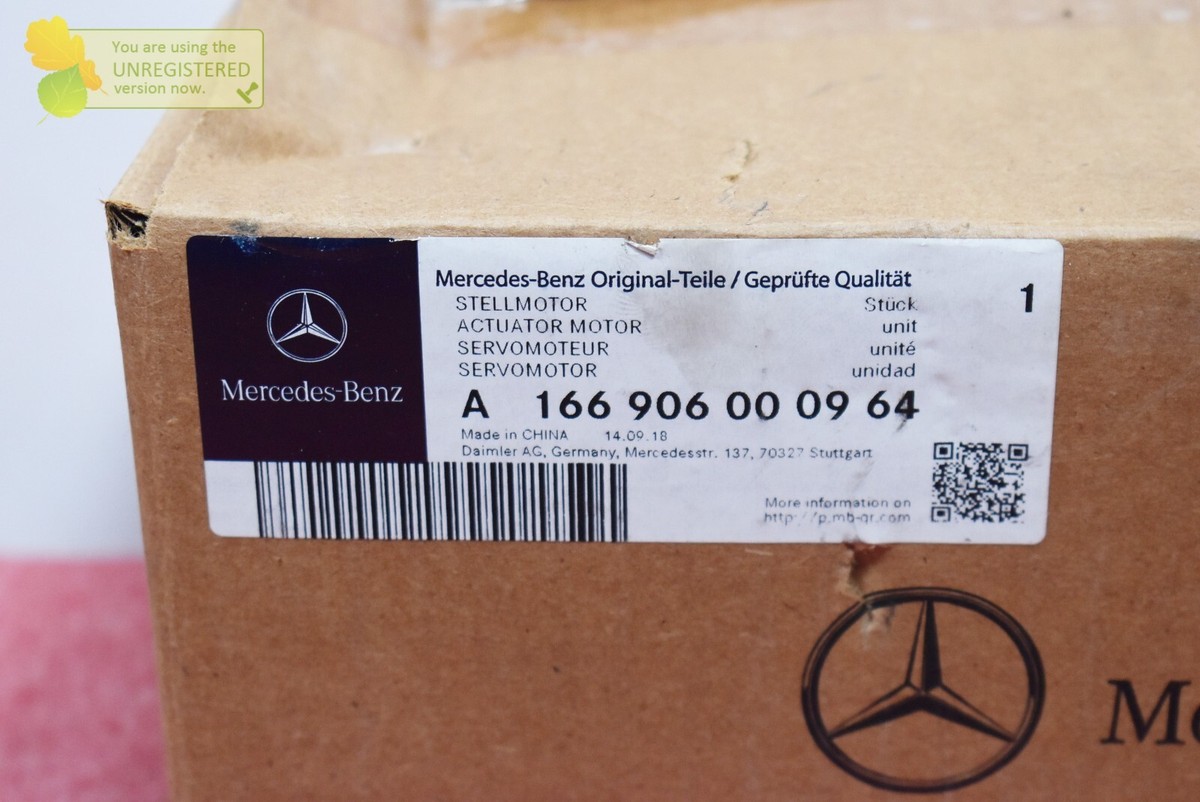 Mercedes Benz Actuator Motor Servomotor Genuine OEM A166906000964 
