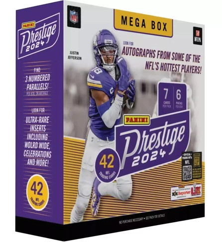 2024 Panini Prestige Football Factory Sealed 6 Pack Mega Box New