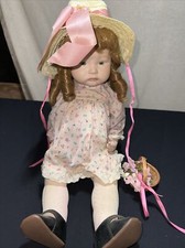 SFBJ 252 11 Paris Reproduction Bisque Porcelain Doll 19” 1989 “SAL” With Dress