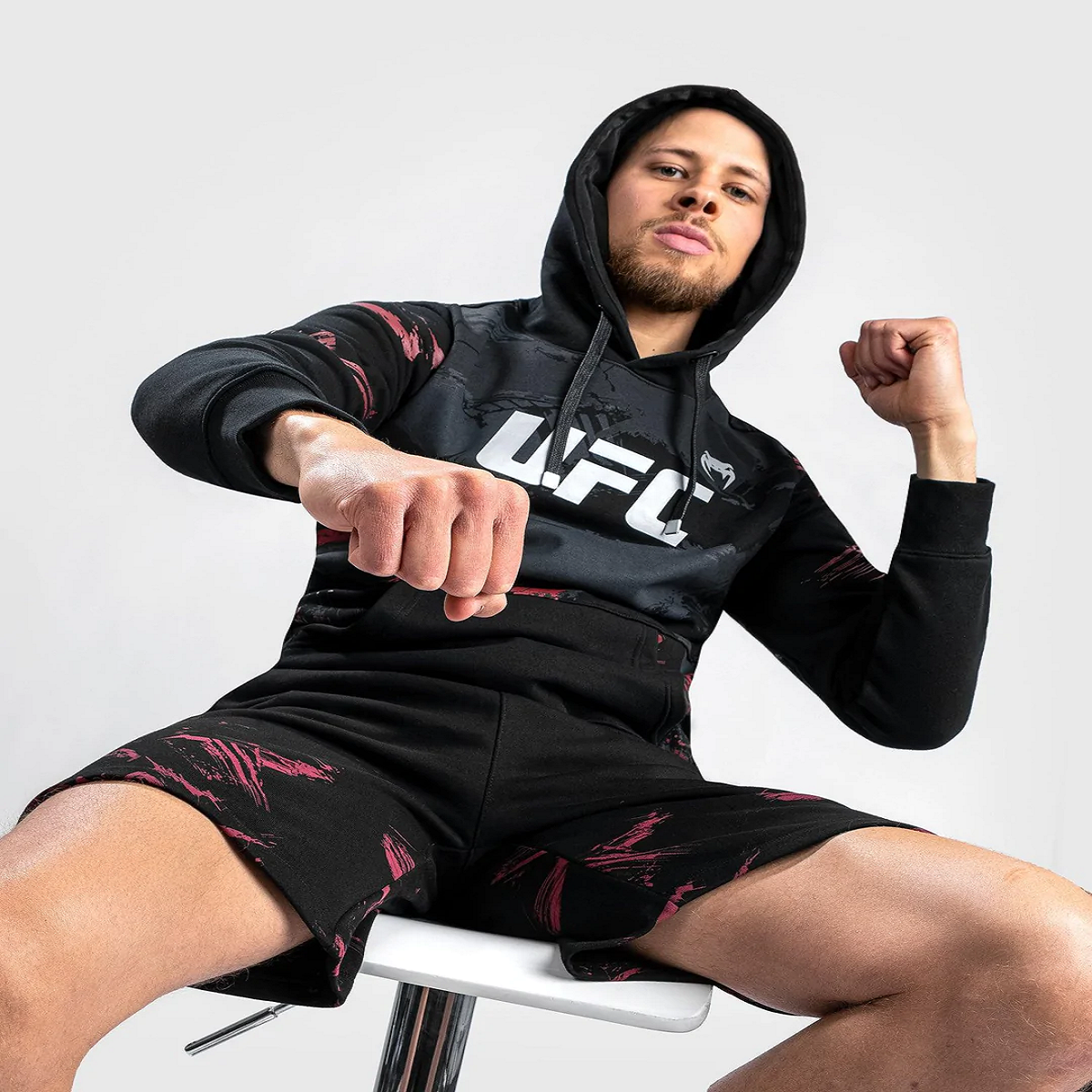 Venum UFC Authentic Fight Week 2.0 Pullover Hoodie - Black