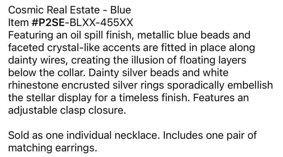 PAPARAZZI “COSMIC REAL ESTATE OIL SPILL NECKLACE Set in BLUE LQQK eBay